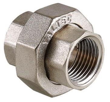 Американка прямая ВР 1/2" латунь никель VALTEC