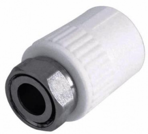 Муфта PPR комб 20х1/2" НГ белая Valfex