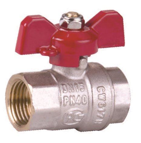 Кран шаровой ВР 1/2" (Ду15) бабочка ViEiR