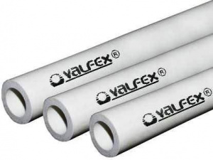 Труба PP-R без армир.PN20 Дн32х5,4 (2м) белый Valfex