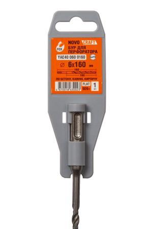 Бур по бетону 6х160мм 2-кромки SDS+ FOX NovoCRAFT