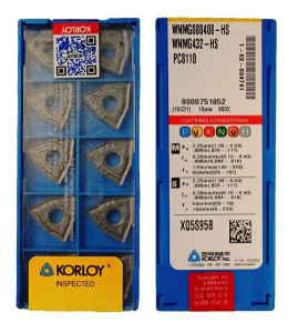 Пластина WNMG 080408-HS PC8110 (уп 10 шт) Korloy