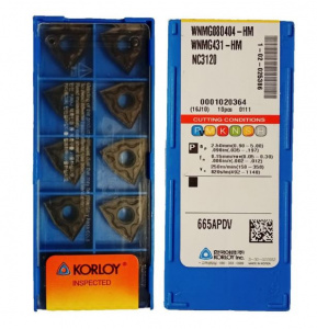 Пластина WNMG 080404-HM NC3120 (уп 10 шт) Korloy