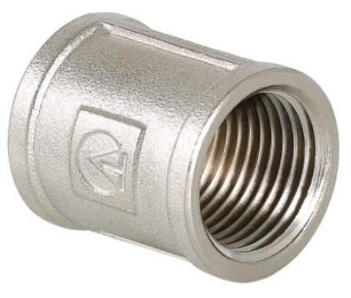 Муфта ВР 3/4" латунь никель VALTEC