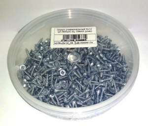 Шуруп универсальный 3х12 оцинкованный (уп.500шт) OMAX