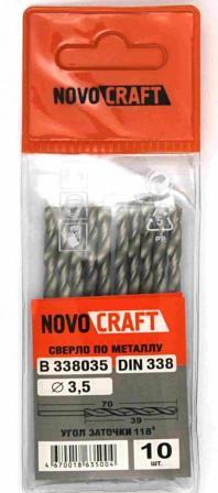 Сверло ц/х ср.сер 3,5х39х70 HSS 4241 Sand NovoCRAFT
