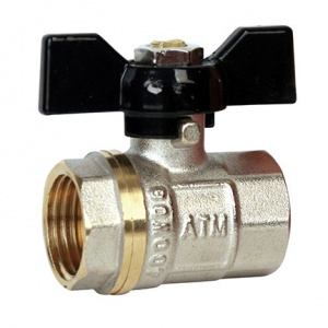 Кран шаровой ВР 1/2" (Ду15) бабочка АТМ ViEiR