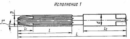 Развертка ручная цилиндрическая Ф16,0х87х175 Н7 2360-0142 ГОСТ 7722