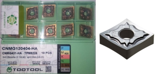 Пластина СNMG 120404-HA TPM8225 (уп.10шт) TOOTOOL
