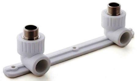 Планка PPR для смесителя 25х1/2" НР белый Valfex