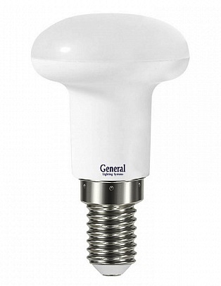 Лампа светодиодная Е14 5Вт 6500К рефлектор R39 матов.General