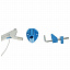 Настольная лампа 1х11Вт 2G7 (Светлана-222 серо/голубой) ТрансВит